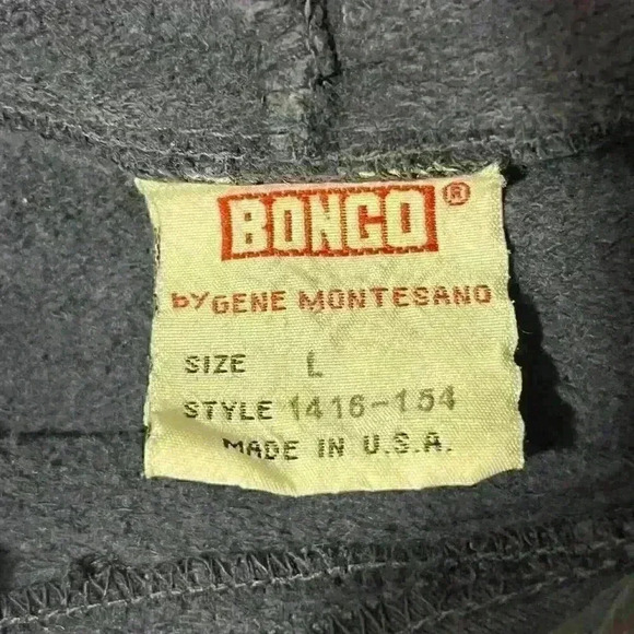VTG 80s/90s BONGO Gene Montesano Thrashed Womens Sweatshirt Large USA Oversized - Picture 3 of 16